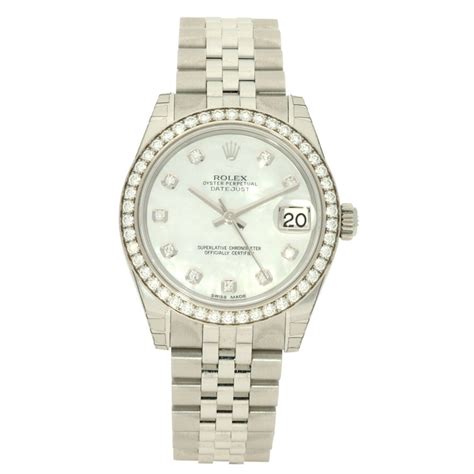 rolex datejust lady 31 watch|Rolex 31mm Datejust diamond bezel.